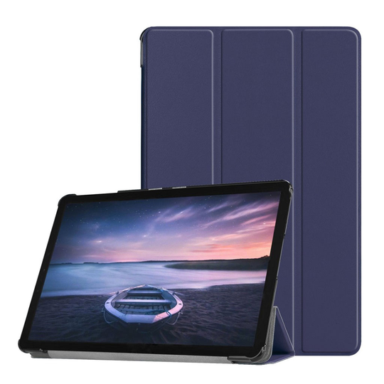 Samsung Galaxy Tab S4 Taivutettava Synteetti Nahkainen Tabletin Suojakuori -Tumman Sininen