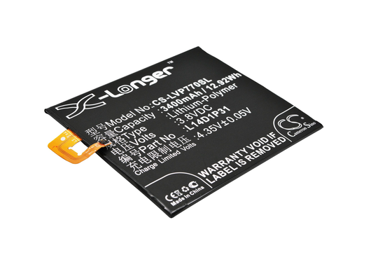 Lenovo PB1-770N PB1-770N Dual SIM TD-LTE akku 3400 mAh