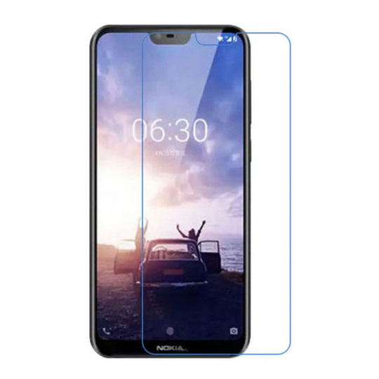 Nokia 7.1 puhelimelle LCD silikooninen pehmeä näyttö suojakalvo - Transparentti