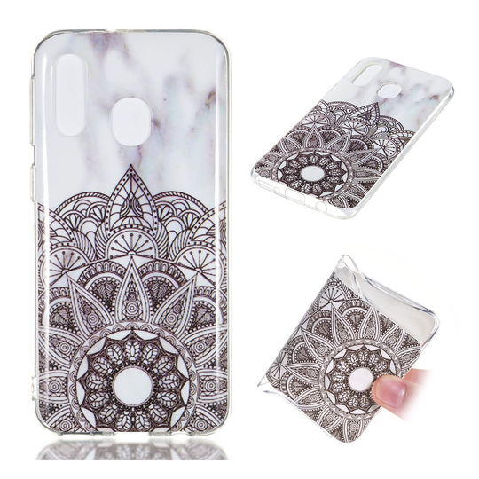 Samsung Galaxy A40 simple marble pattern case - Style B