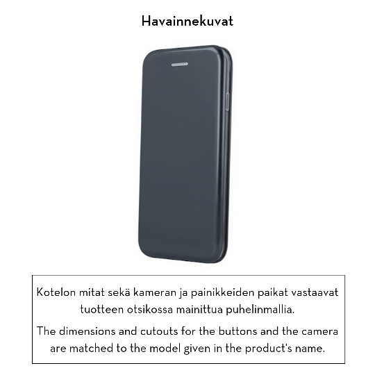 Forever lompakkomallinen Armor suojakotelo Huawei P30 - musta