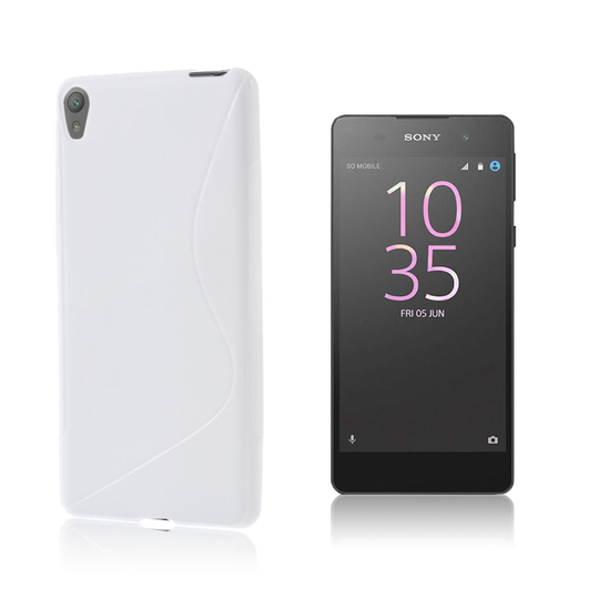 Lagerlöf Sony Xperia E5 Joustava suojaava Muovikuori - Valkoinen