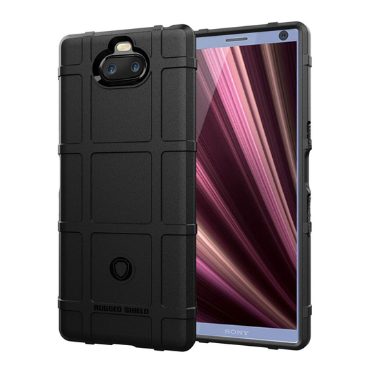 Sony Xperia 10 Plus anti-shock grid case - Black