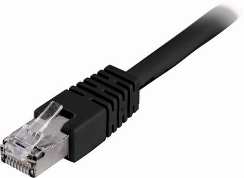 F/UTP Cat6 Laitekaapeli 7m, 250MHz, Delta-sertifioitu, LSZH, Musta