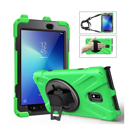 Samsung Galaxy Tab Active 2 X-Shape combo case - Green