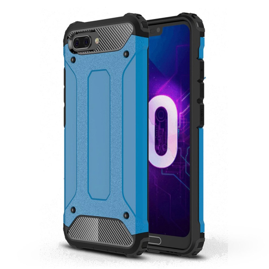 Huawei Honor 10 Muovi ja TPU Hybriidi Takasuoja Kuori - Vaalean Sininen