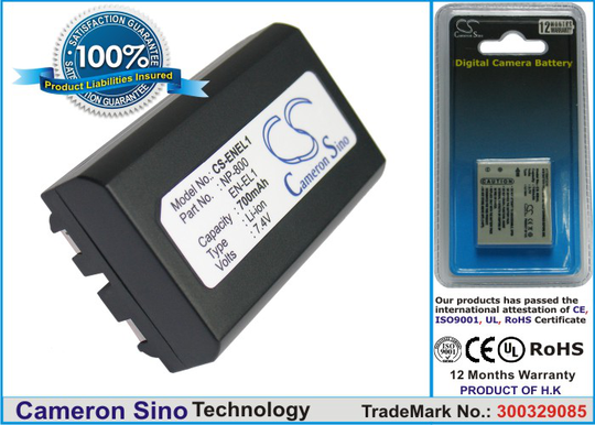 Nikon EN-EL1 yhteensopiva akku 700 mAh