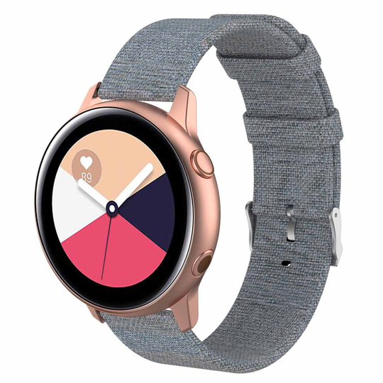Samsung Galaxy Watch Active metal buckle watchband - Dark Grey
