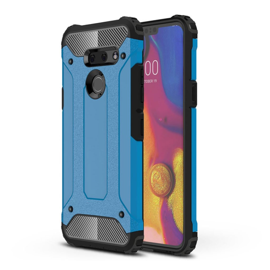 LG G8 ThinQ heavy duty hybridi suojakotelo - Vaaleansininen