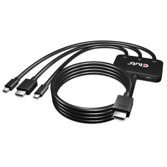 CLUB 3D USB TypeC+HDMI+mDP HDMI Adapt