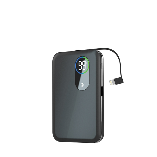 Forever Core Varavirtalähde 5000 mAh + Lightning-kaapeli musta