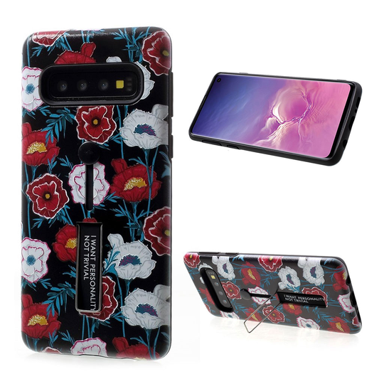 Samsung Galaxy S10 kohokuvioitu hybridi suojakotelo - Style T