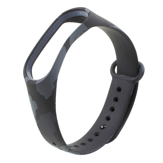Xiaomi Mi Band 3 camouflage silicone watch band - Grey