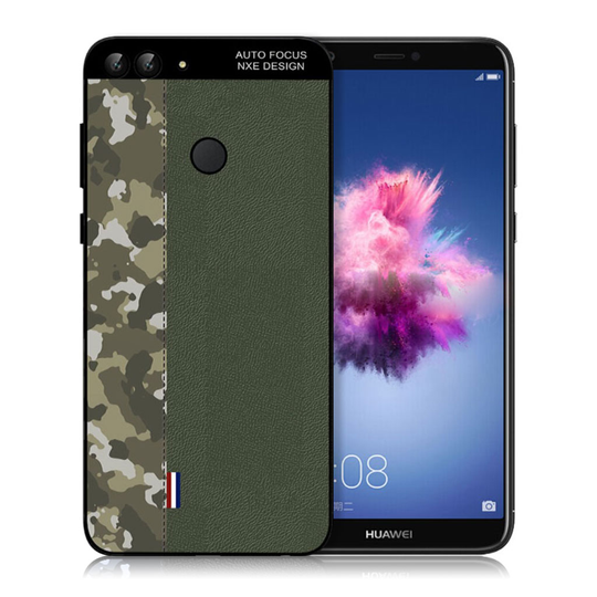 NXE Huawei P Smart naamioväritys kuvioinen suojakotelo - Armeijanvihreä naamioväritys / Vihreä