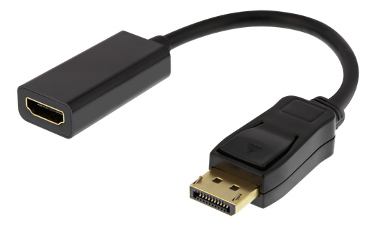 HDMI - DisplayPort Adapter, 4K UHD 60Hz, 0.2m, Black