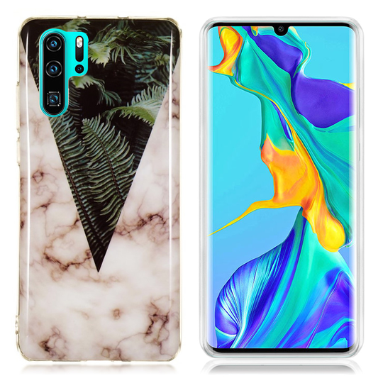 Huawei P30 Pro marmori kuosinen pehmeä suojakotelo - Malli F