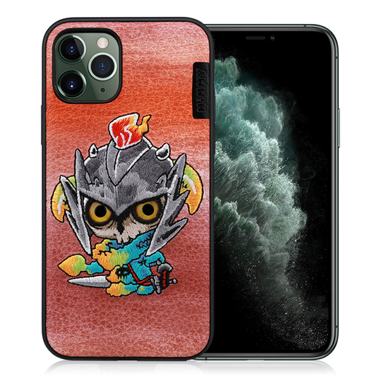 Nimmy Monster iPhone 11 Pro Max Embroidered Cover - Orange