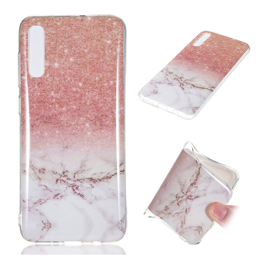 Samsung Galaxy A70 simple marble pattern case - Style J