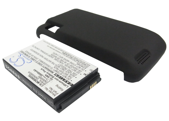 Cameron Sino tarvikeakku Motorola MB860 tehoakku erillisellä laajennetulla takakannella 2800 mAh