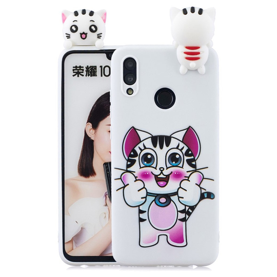 Huawei P Smart 2019 3D Suloinen nukke kuosi suojakotelo - Tiikeri
