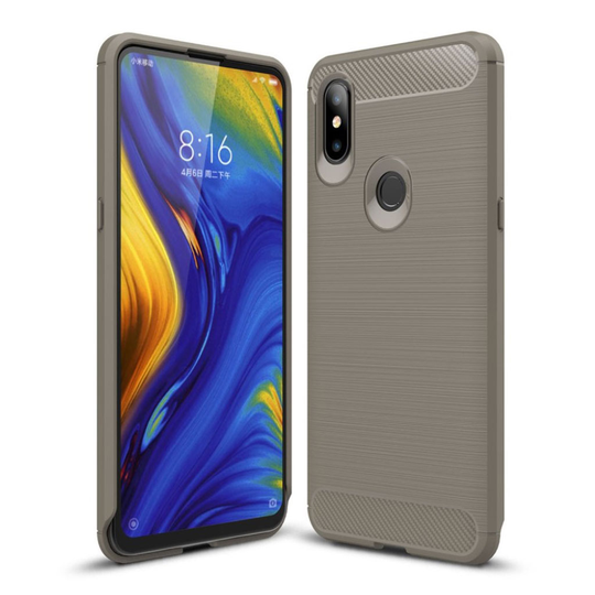 Xiaomi Mi Mix 3 harjattu suojakotelo - Harmaa