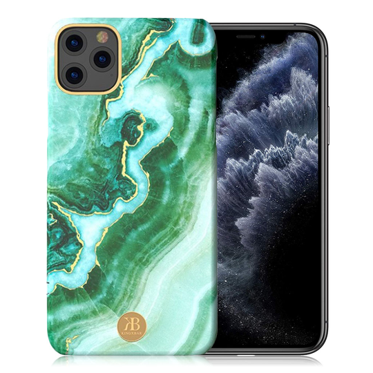 Kingxbar iPhone 11 Pro Marble Case - Green