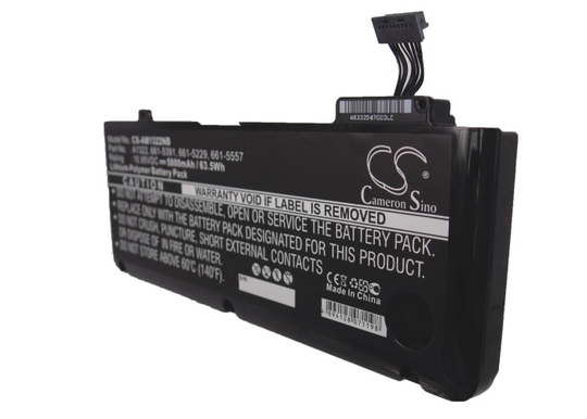 Apple Macbook Pro 13 MB990 A1322 Unibody 2009-2012 akku 5200 mAh musta"