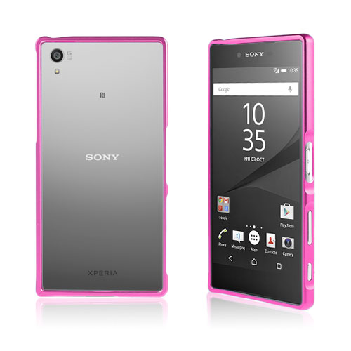 Remes Sony Xperia Z5 Premium Aluumiini Seos Suojus - Kuuma Pinkki