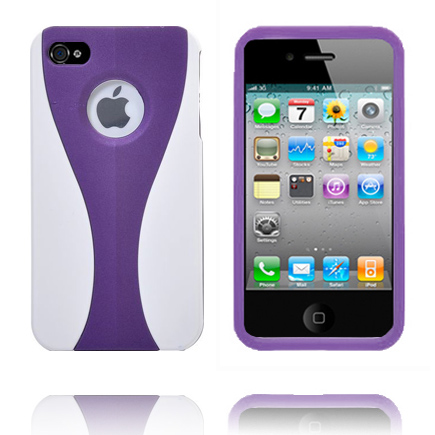 iCurve Klik-On (Violetti) iPhone 4S Suojakuori