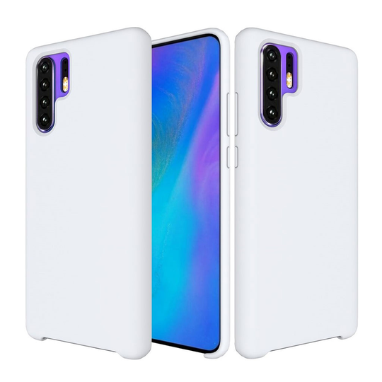 Huawei P30 Pro silikoni suojakotelo - Valkoinen