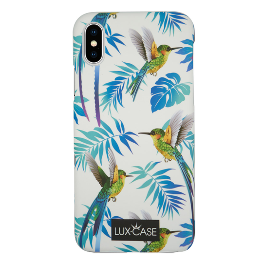 Lux-Case Tropicase™ for iPhone X -Hummingbird