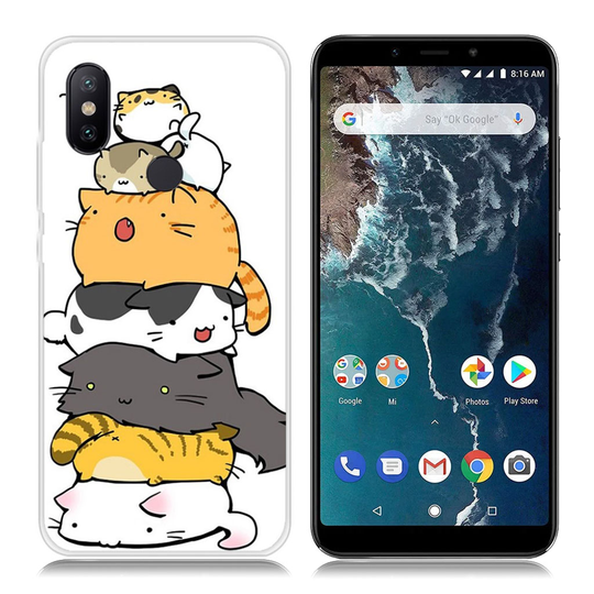 Xiaomi Mi A2 kuviollinen suojakotelo - Ihanat Kissat