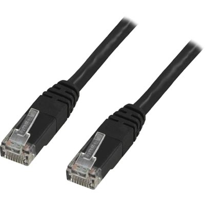 U/UTP Cat6 Kytkentäkaapeli 20m, 250MHz, Delta-sertifioitu, LSZH, Musta