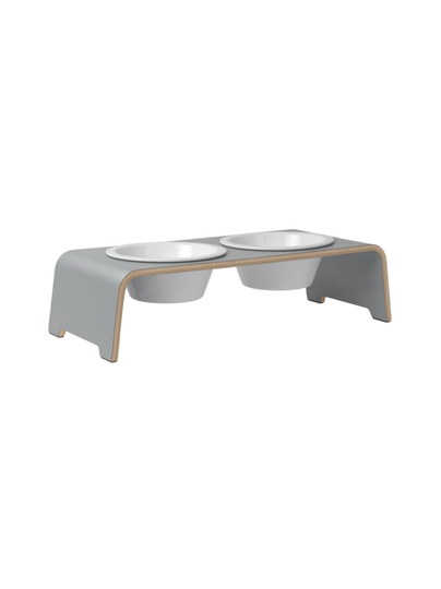 Dogbar® classic korotettu ruokakuppiteline - harmaa