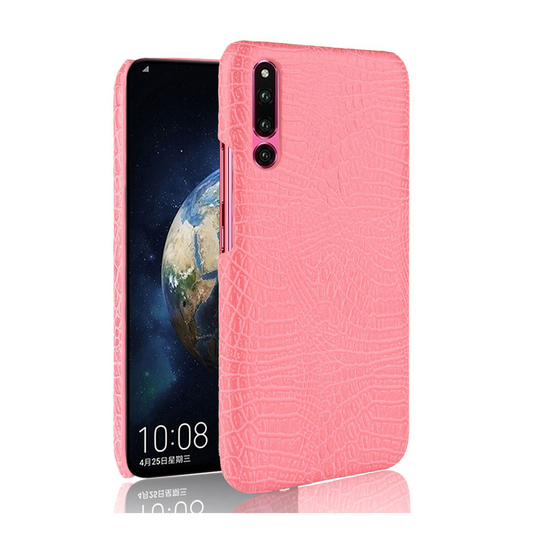 Huawei P30 krokotiilinnahan tuntuinen nahkainen Suojakotelo - Pinkki