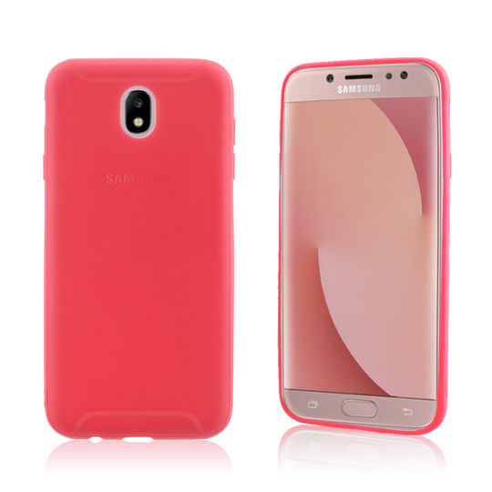 Samsung Galaxy J7 (2017) siisti suojakuori - Punainen