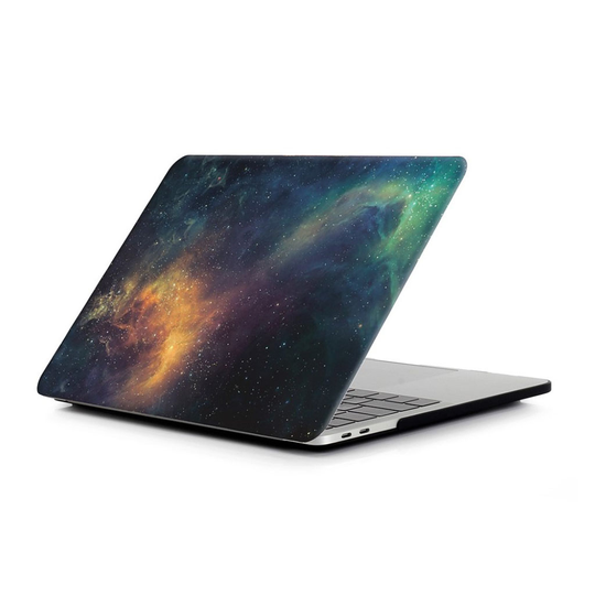 MacBook Pro 13 Touchbar Kuvallinen Kova Muovi Suoja Kuori - Tähtitaivas/ Sininen