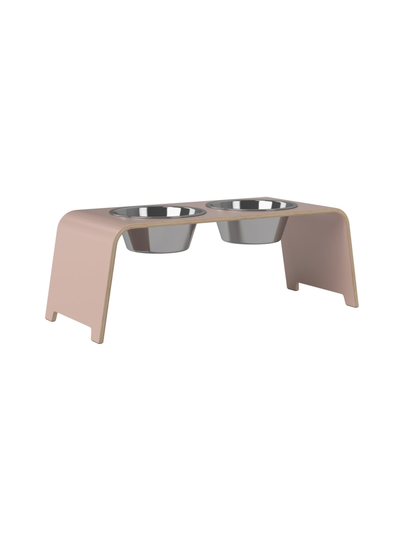Dogbar® classic korotettu ruokakuppiteline - vanha roosa