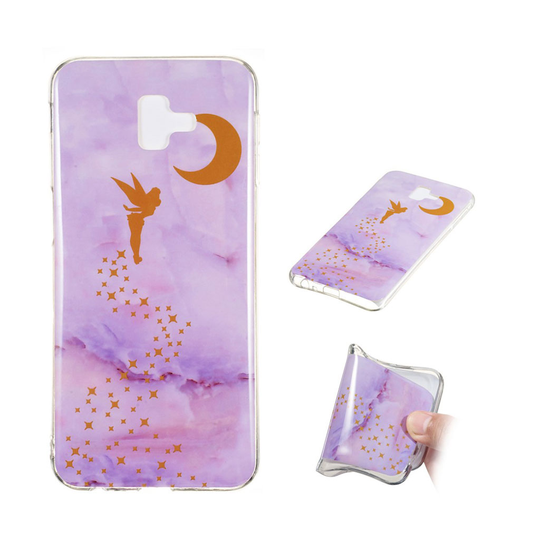 Samsung Galaxy J6 Plus (2018) IMD marmori kuviollinen silikooni muovinen takasuoja kuori - Tyyli G