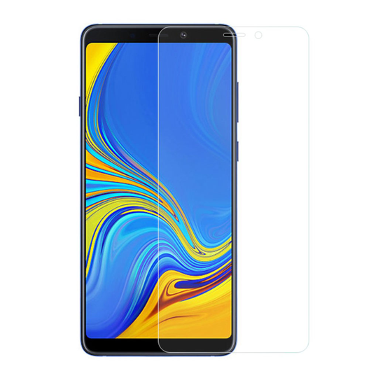 Samsung Galaxy A9 (2018) Arc Edge karkaistu lasi näyttö suojakalvo - Transparentti