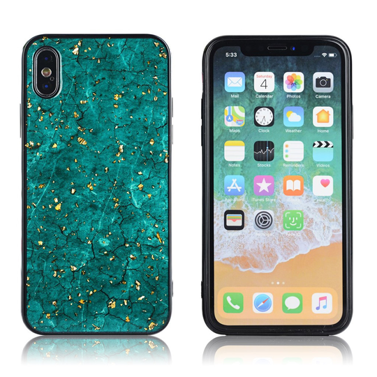 iPhone Xs Max epoxy lacquered case - Green