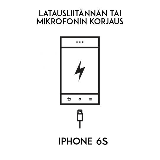 iPhone huolto - Apple iPhone 6S Latausliittimen ja mikrofonin ja kuulokeliittimen korjaus
