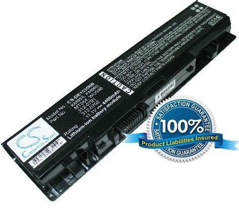 Dell Studio 1535 Studio 1536 Studio 1537 Studio 1555 Studio 1557 akku 4400 mAh Musta