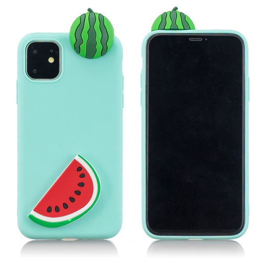 Cute 3D iPhone 11 Pro Max kuoret - Vesimeloni