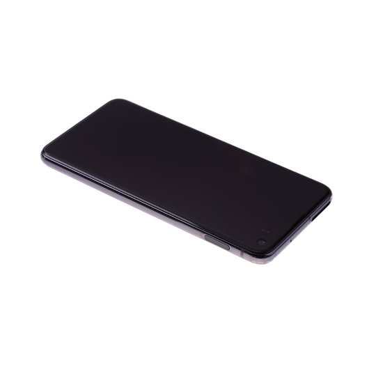 Samsung SM-G970 Galaxy S10e LCD-näyttö ja kosketuspaneeli kehyksellä - Vihreä