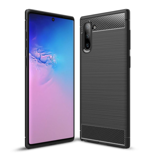 Carbon Flex Samsung Galaxy Note 10 kuoret - Musta