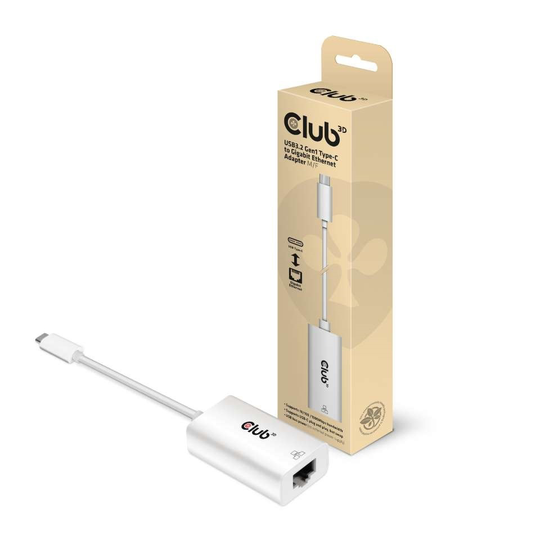 CLUB 3D USB-C 3.1 Gen1 To 1GbE Adapter