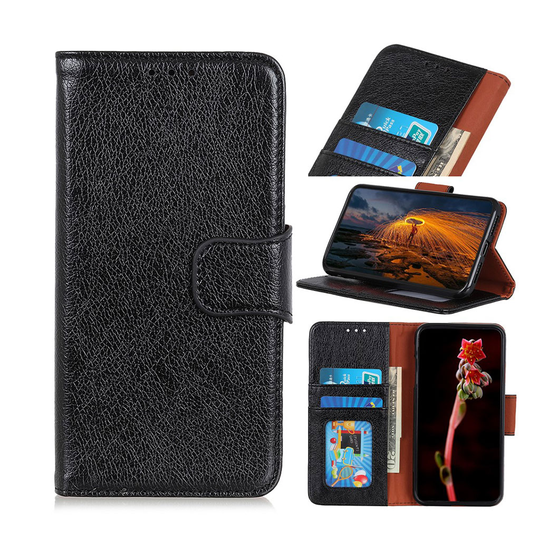 Samsung Galaxy A50 nappa texture leather case - Black