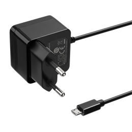 Micro USB -seinälaturi, 1 M Kaapeli, 2,4 A, 12 W, Must