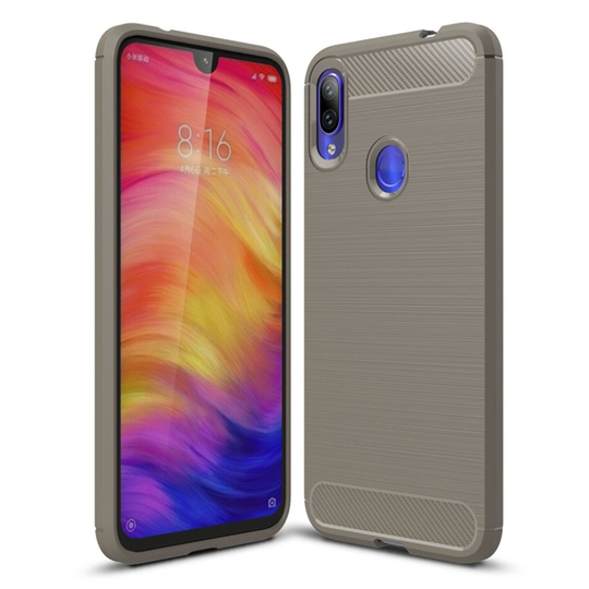 Carbon Flex Xiaomi Redmi Note 7 kuoret - Harmaa